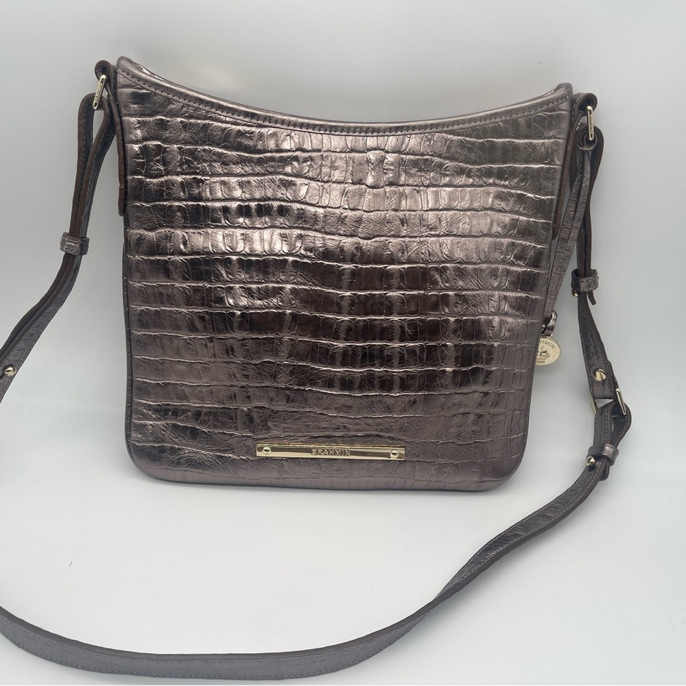 Brahmin Katie Crossbody Slim Metallic